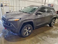 Jeep Cherokee salvage cars for sale: 2017 Jeep Cherokee Trailhawk