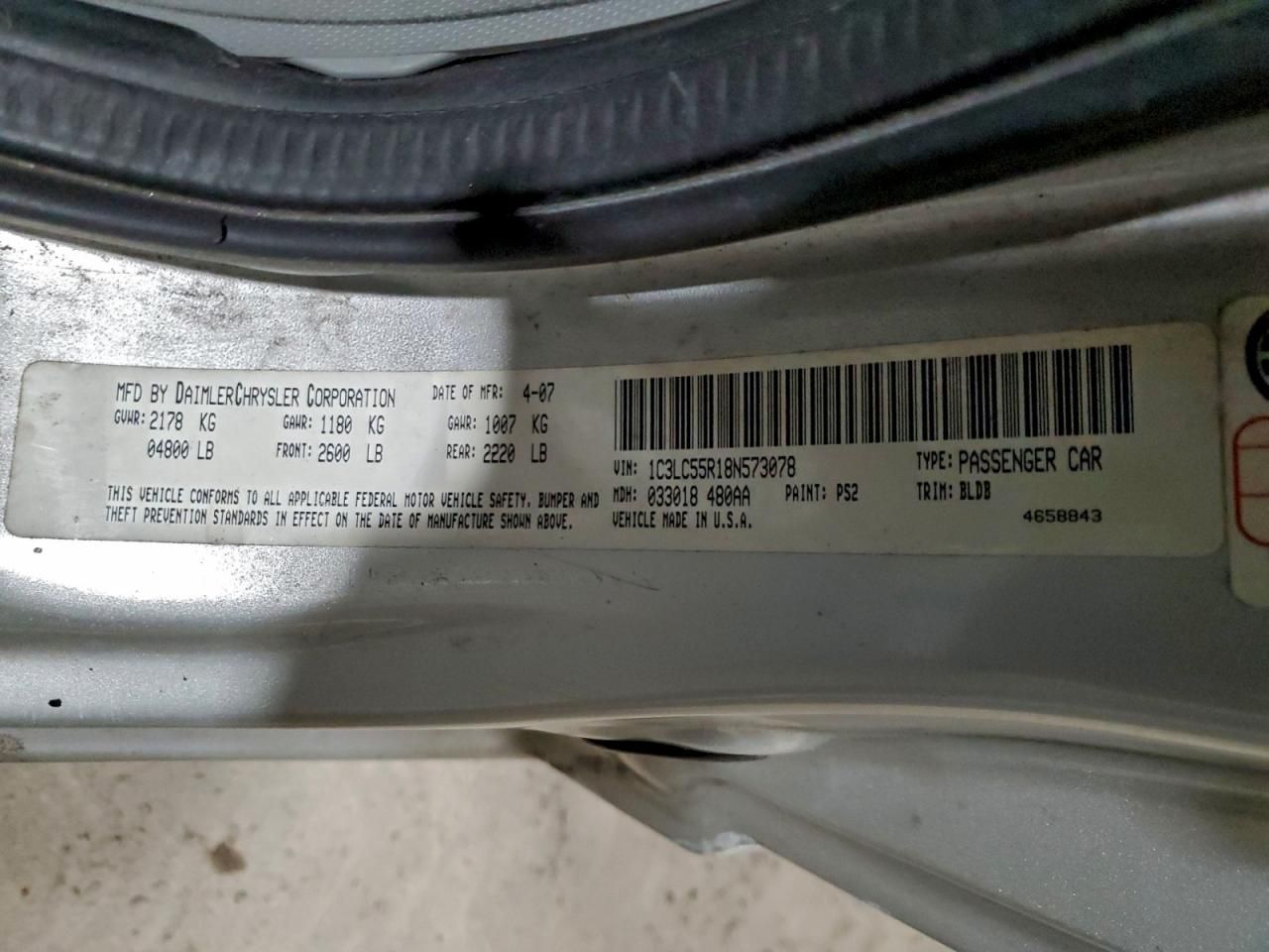 2008 Chrysler Sebring Touring