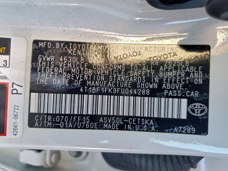 2015 Toyota Camry le