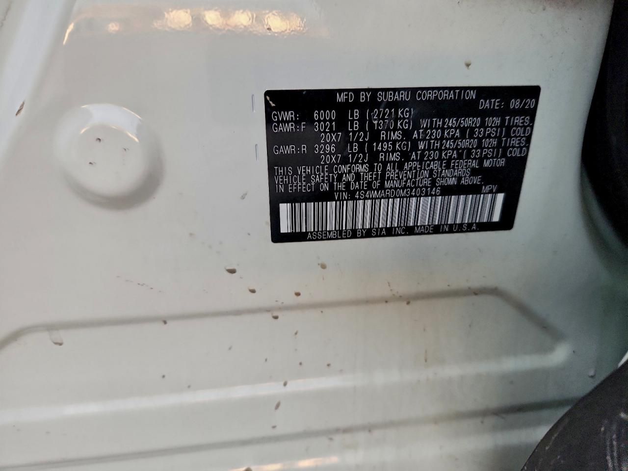 2021 Subaru Ascent Touring