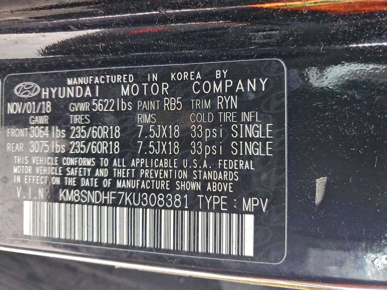 2019 Hyundai Santa fe xl se