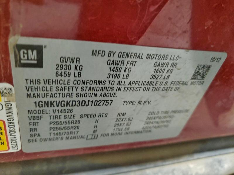 2013 Chevrolet Traverse lt