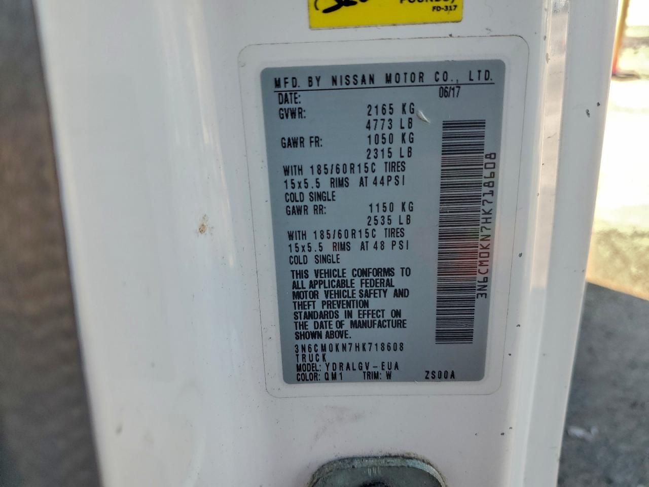 2017 Nissan NV200 Delivery Van