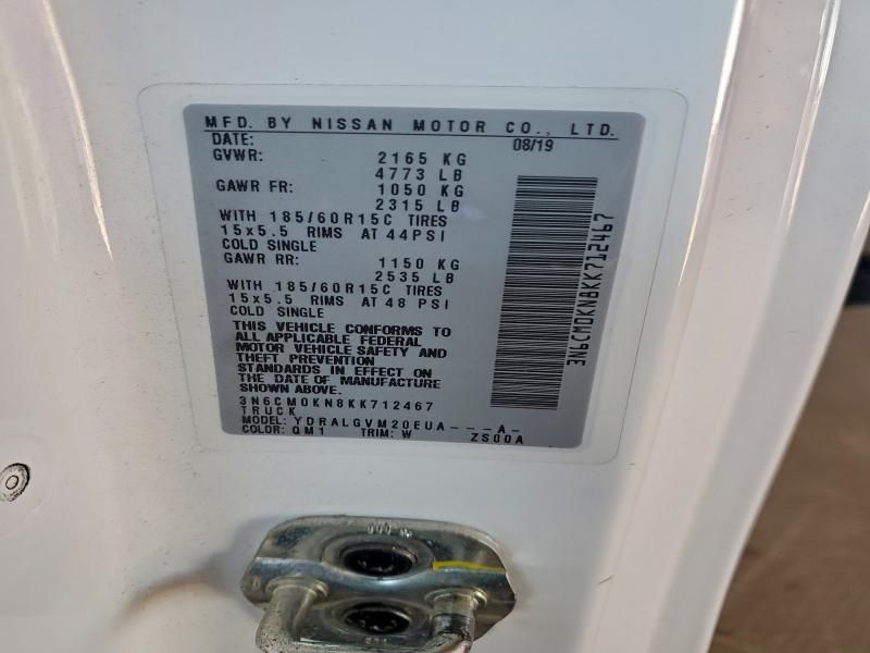 2019 Nissan NV200 2.5S