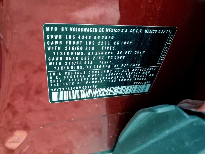 2022 Volkswagen Taos se