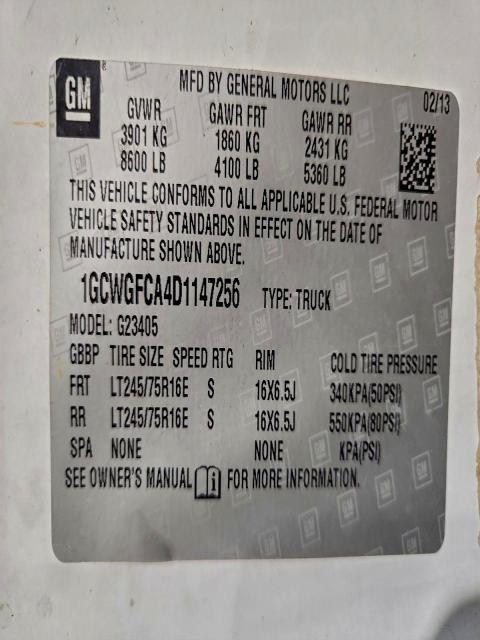 2013 Chevrolet Express 2500 Utility / Service van