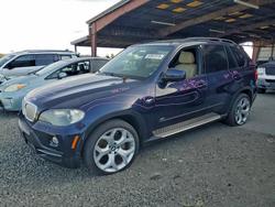 BMW salvage cars for sale: 2007 BMW X5 4.8i