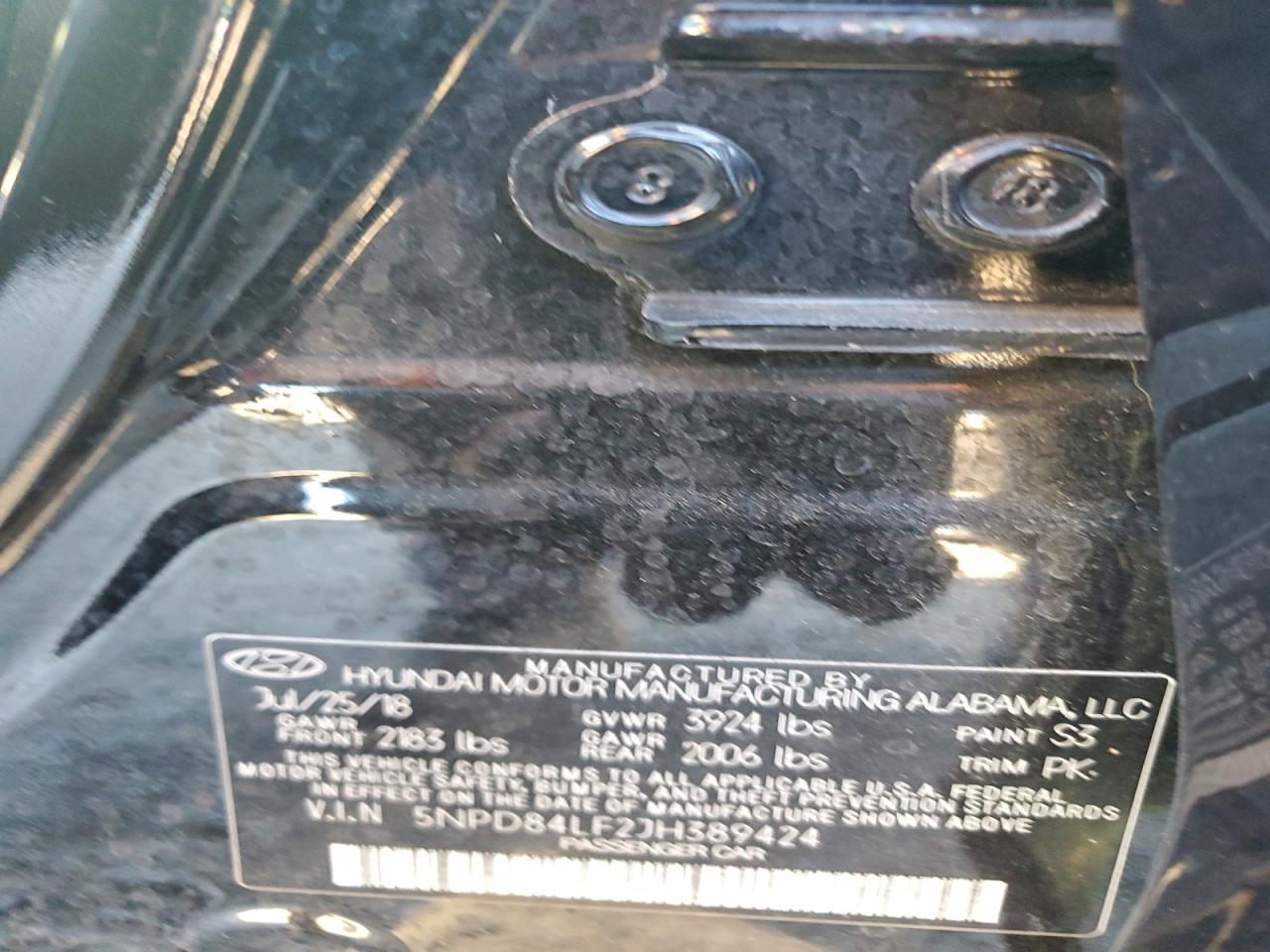 2018 Hyundai Elantra sel