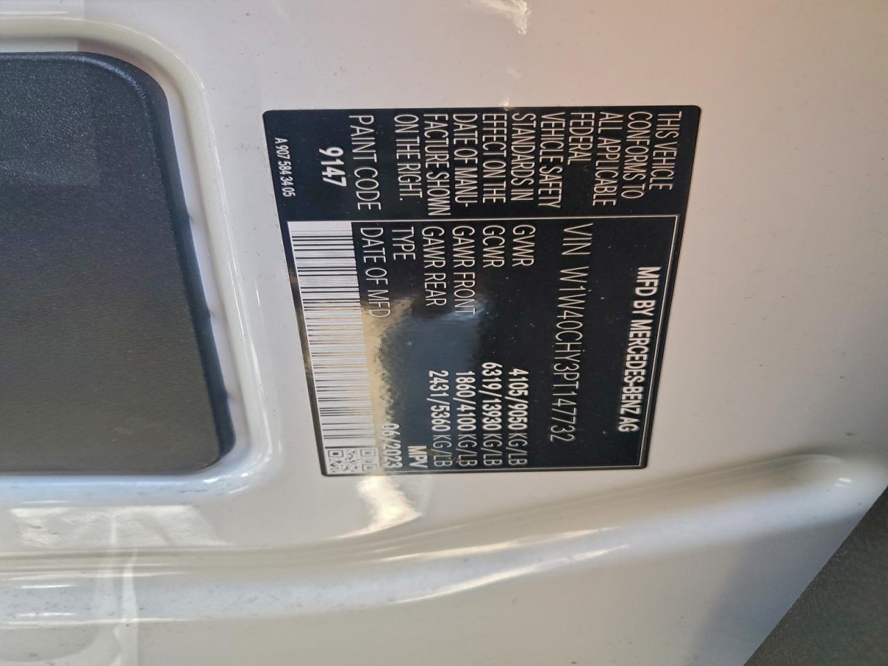 2023 Mercedes-Benz Sprinter 2500