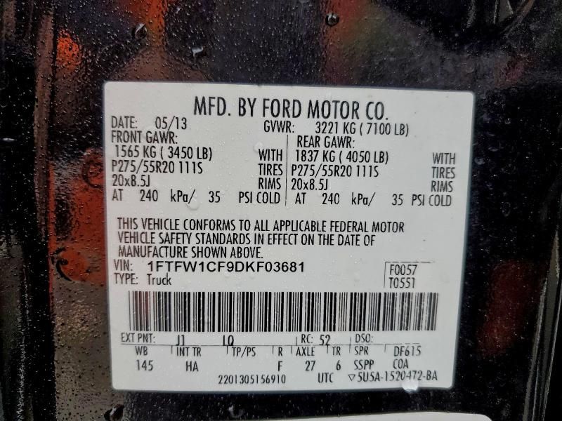 2013 Ford F150 Supercrew