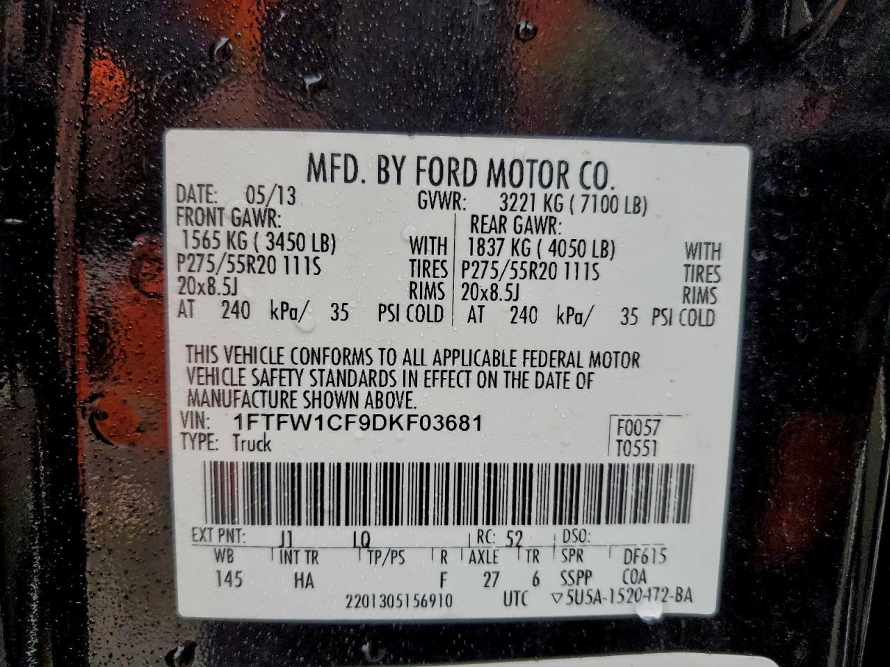 2013 Ford F150 Supercrew
