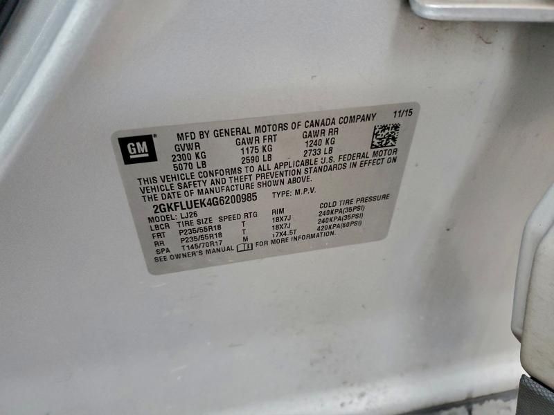 2016 GMC Terrain slt