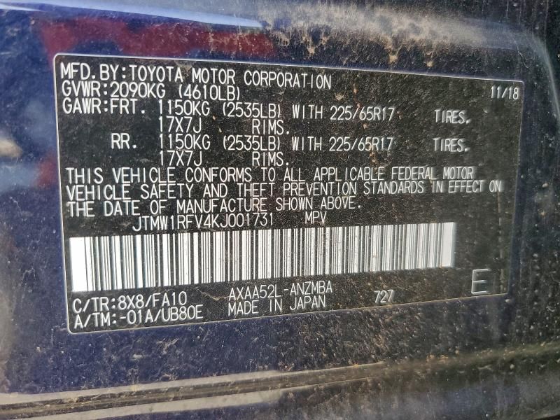 2019 Toyota Rav4 xle