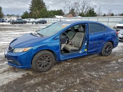 Salvage cars for sale from Copart Finksburg, MD: 2015 Honda Civic lx