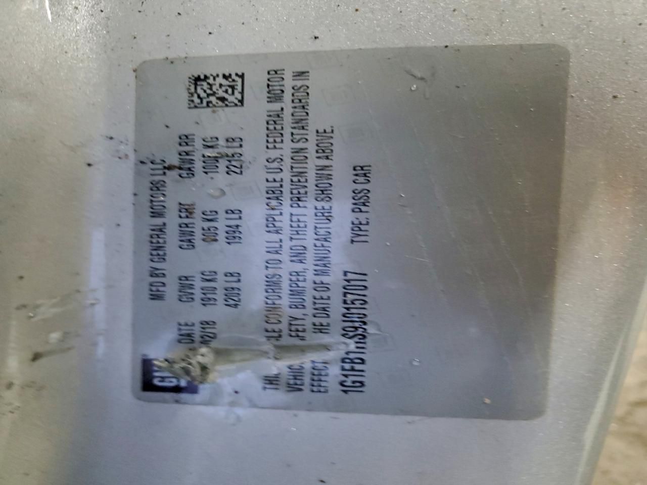 2018 Chevrolet Camaro lt