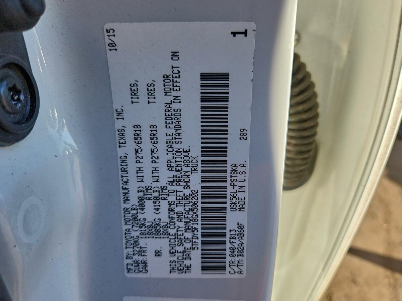 2016 Toyota Tundra Crewmax SR5