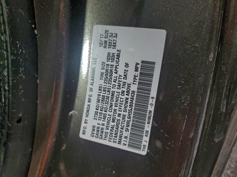 2018 Honda Odyssey ex