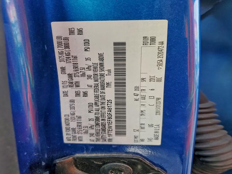 2016 Ford F150 Supercrew