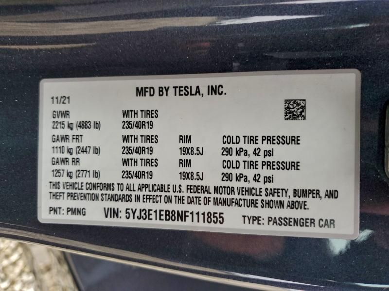 2022 Tesla Model 3
