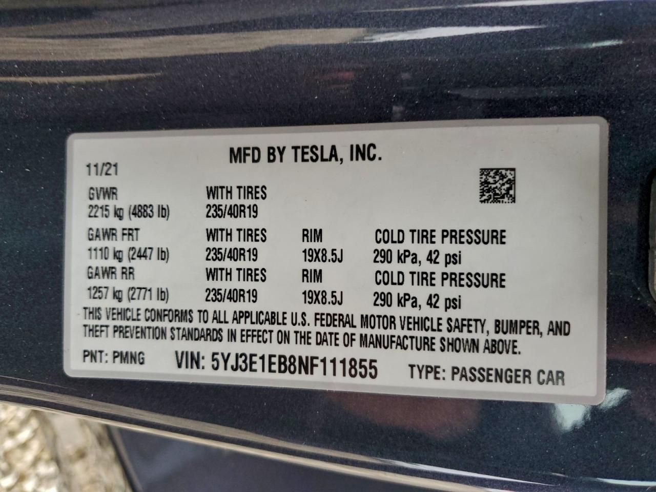2022 Tesla Model 3