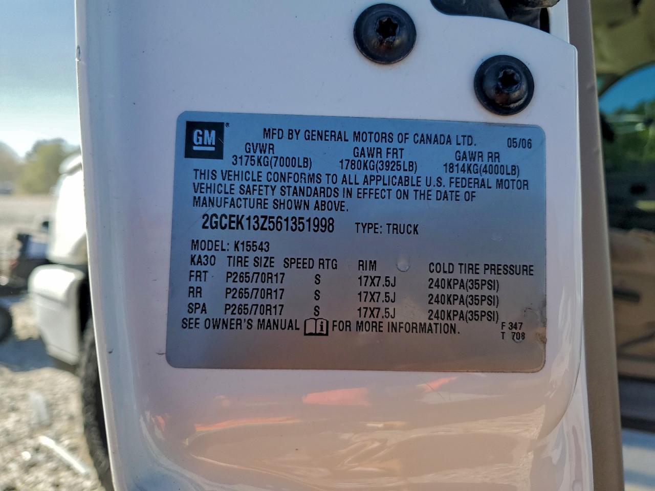 2006 Chevrolet Silverado K1500