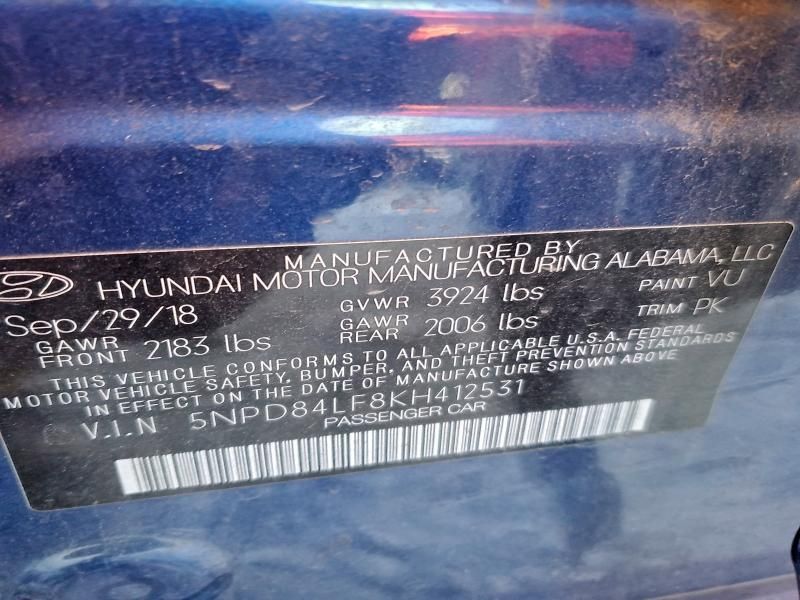 2019 Hyundai Elantra sel