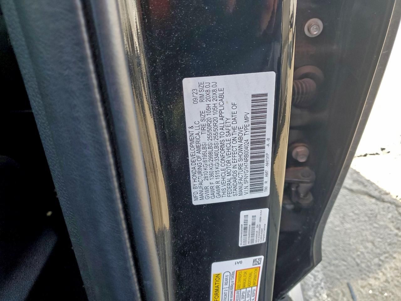 2024 Honda Pilot Touring