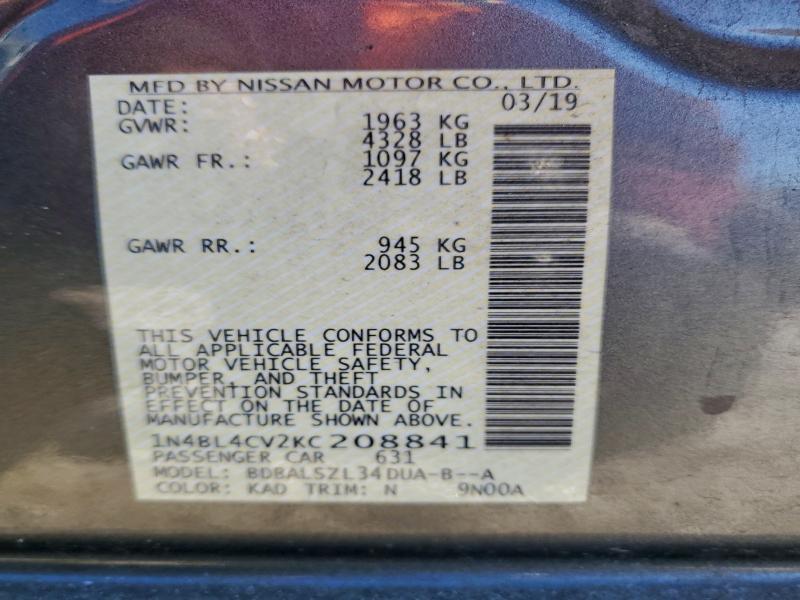 2019 Nissan Altima sr