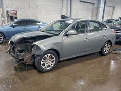 Hyundai salvage cars for sale: 2010 Hyundai Elantra Blue