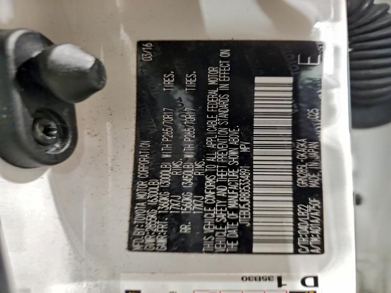 2016 Toyota 4runner Sr5/sr5 Premium