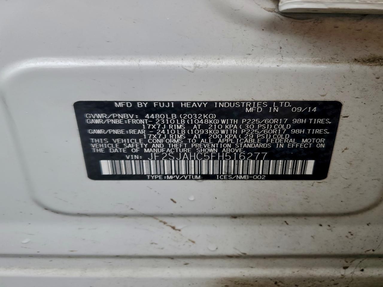 2015 Subaru Forester 2.5i Limited