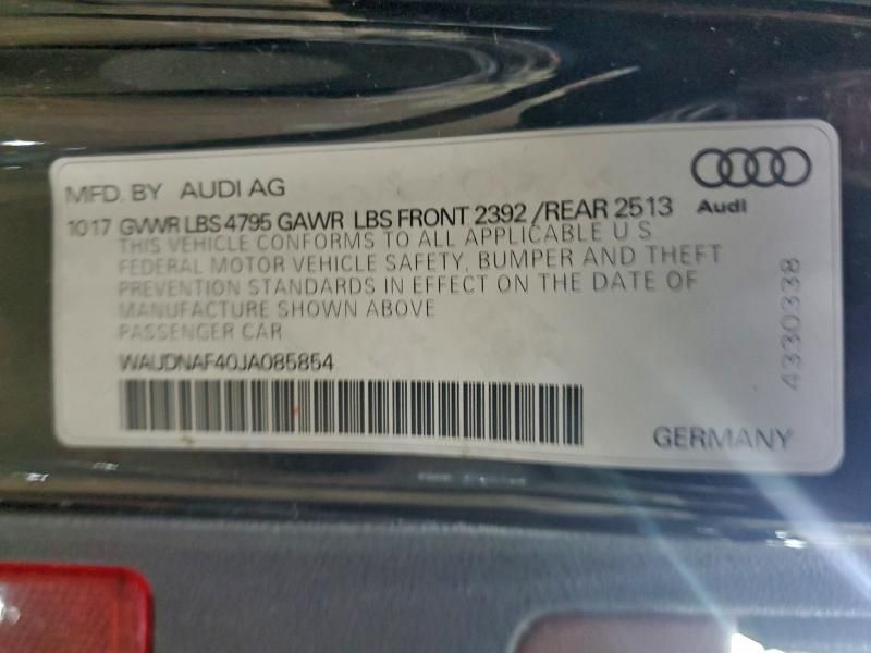 2018 Audi A4 Premium