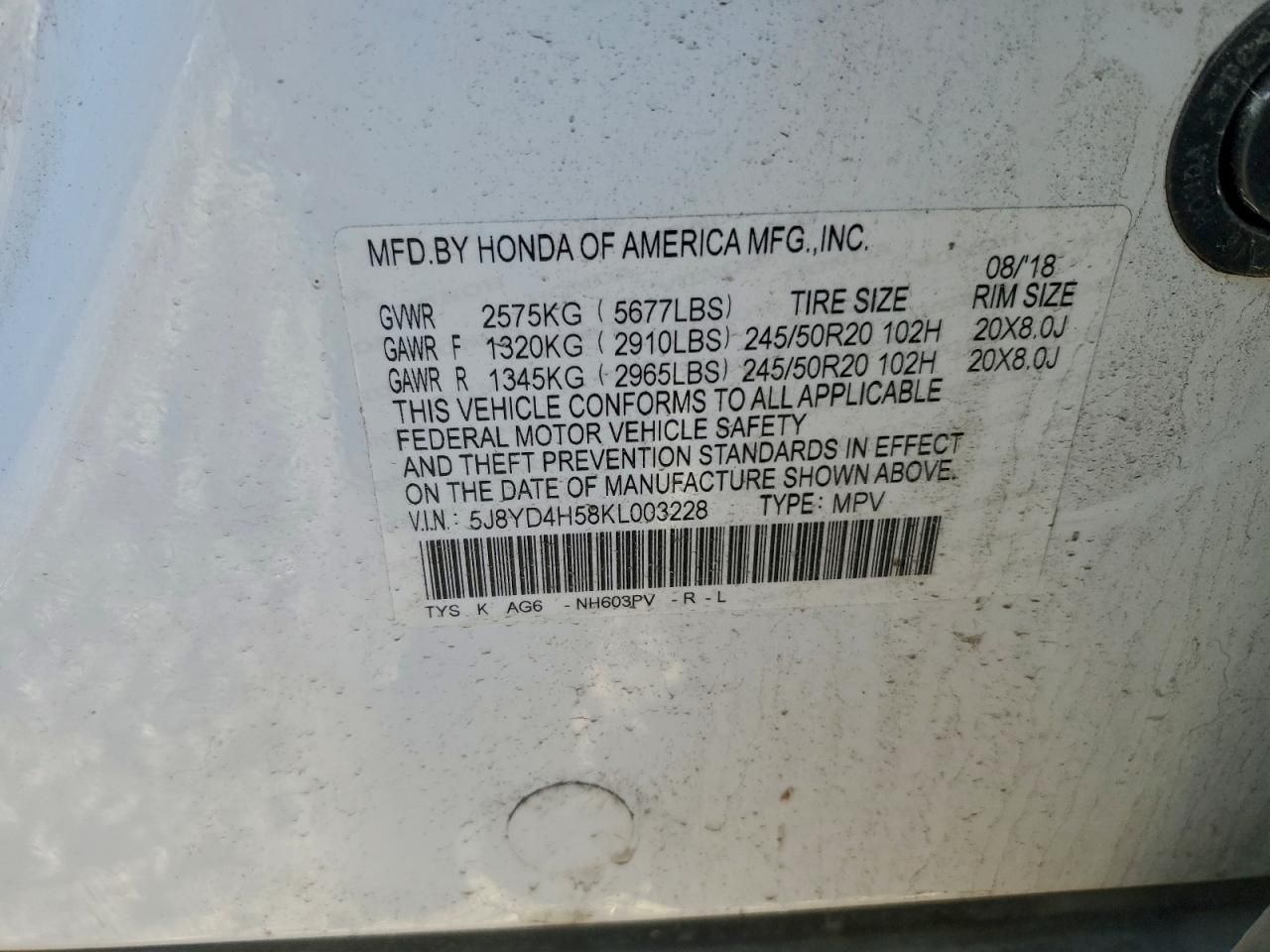 2019 Acura Mdx Technology