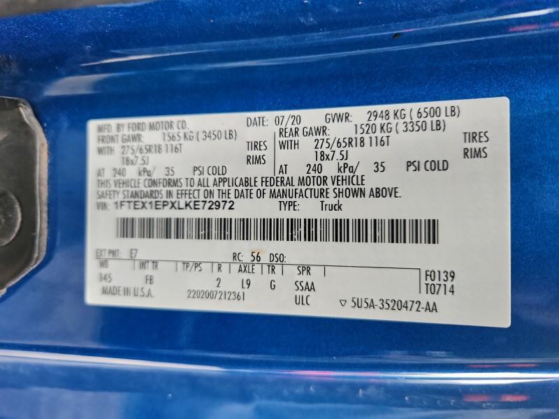 2020 Ford F150 Super Cab