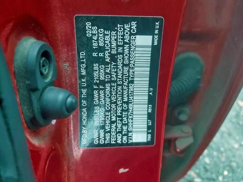 2020 Honda Civic Sport