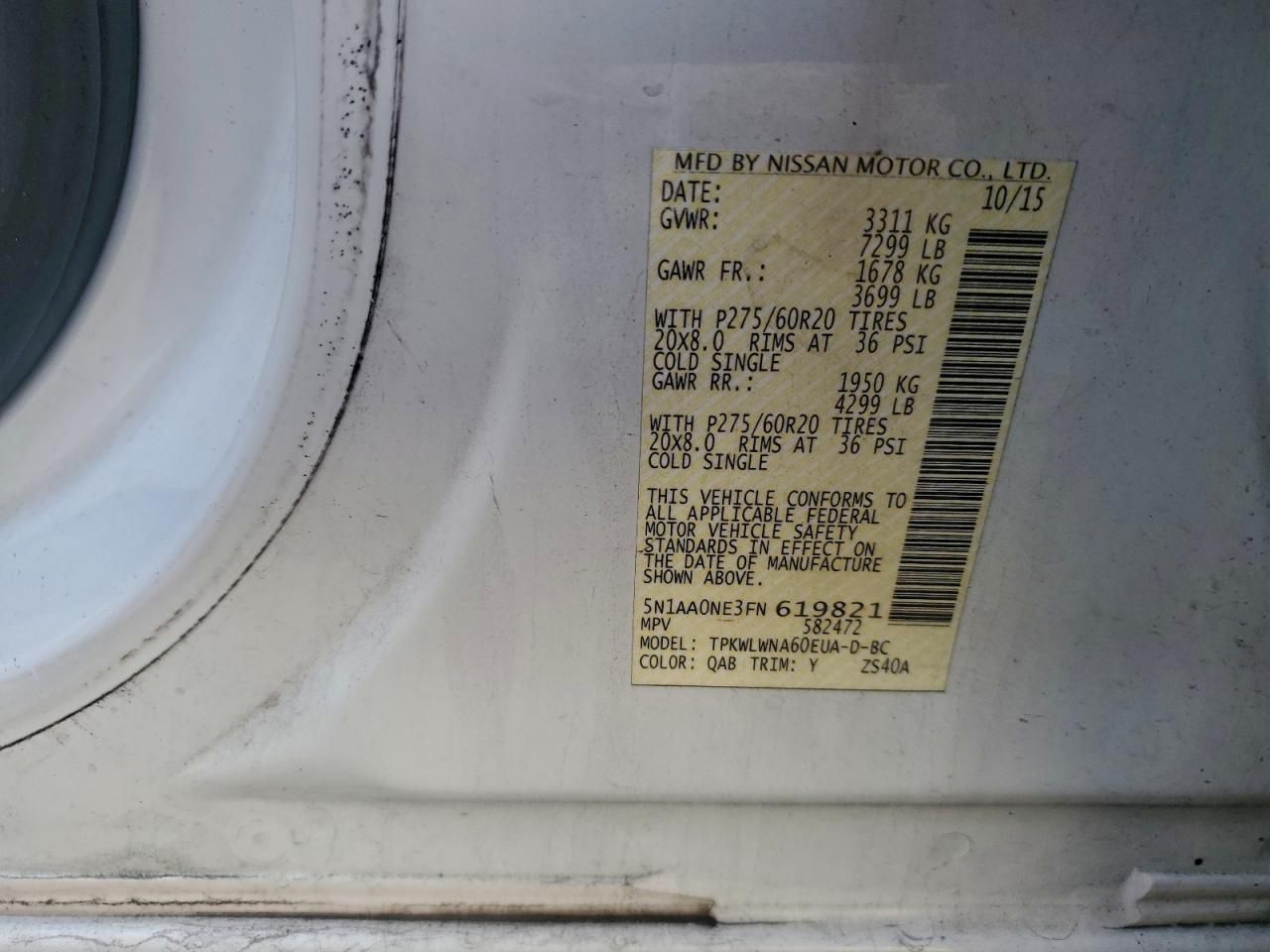 2015 Nissan Armada Platinum