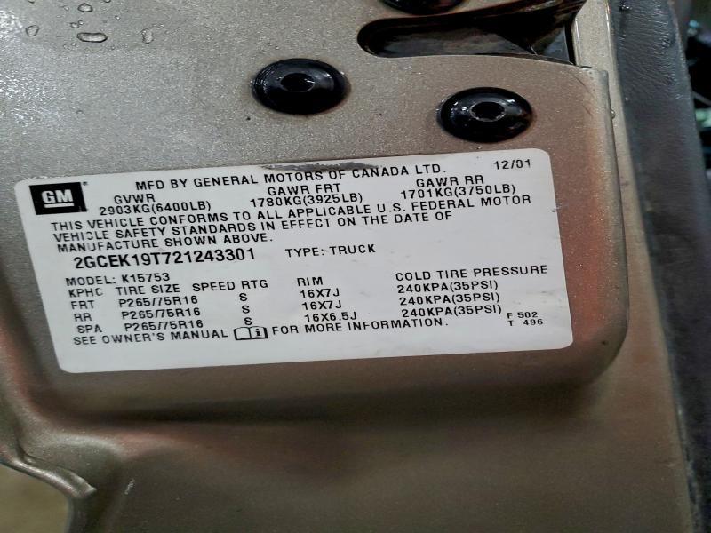 2002 Chevrolet Silverado K1500