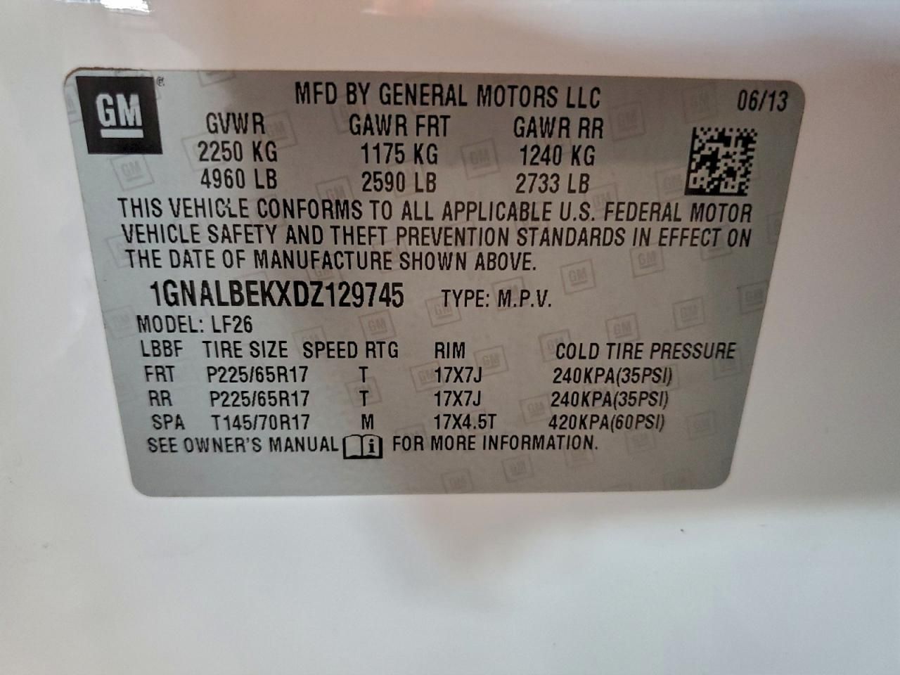 2013 Chevrolet Equinox ls