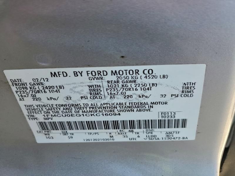 2012 Ford Escape Limited