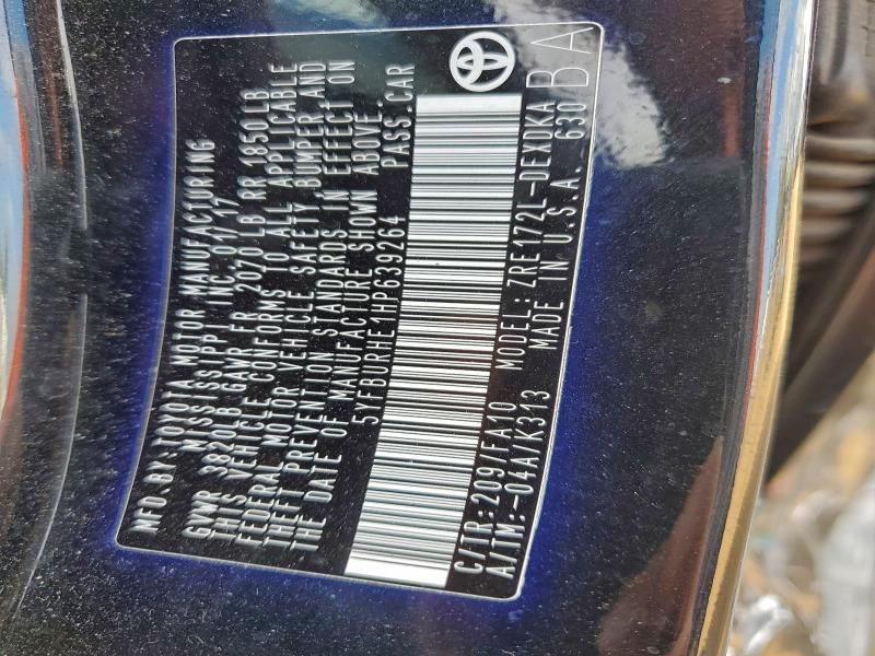 2017 Toyota Corolla l