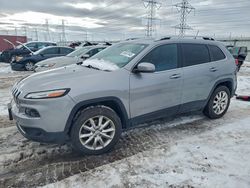 Salvage cars for sale from Copart Elgin, IL: 2015 Jeep Cherokee Limited