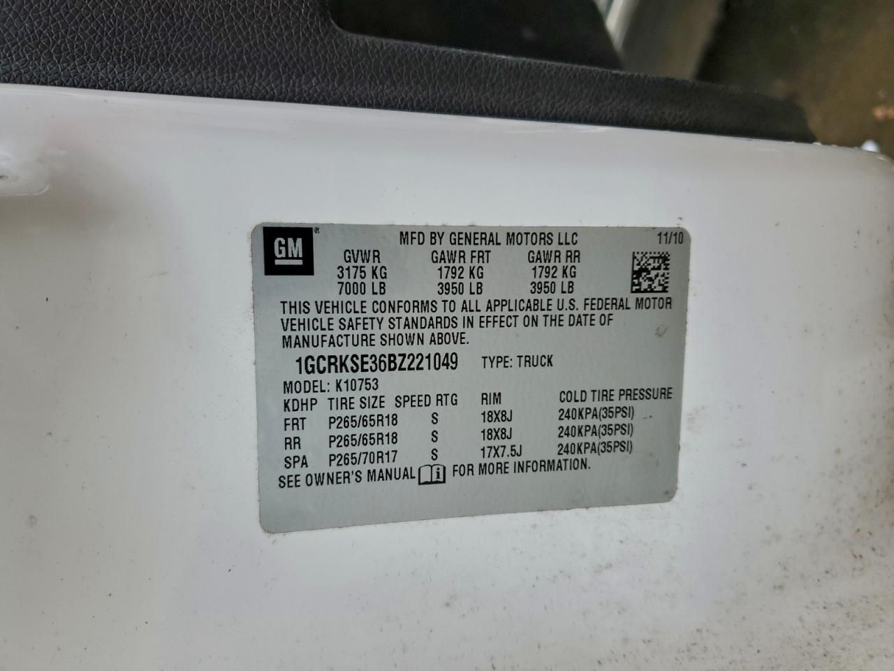 2011 Chevrolet Silverado K1500 LT