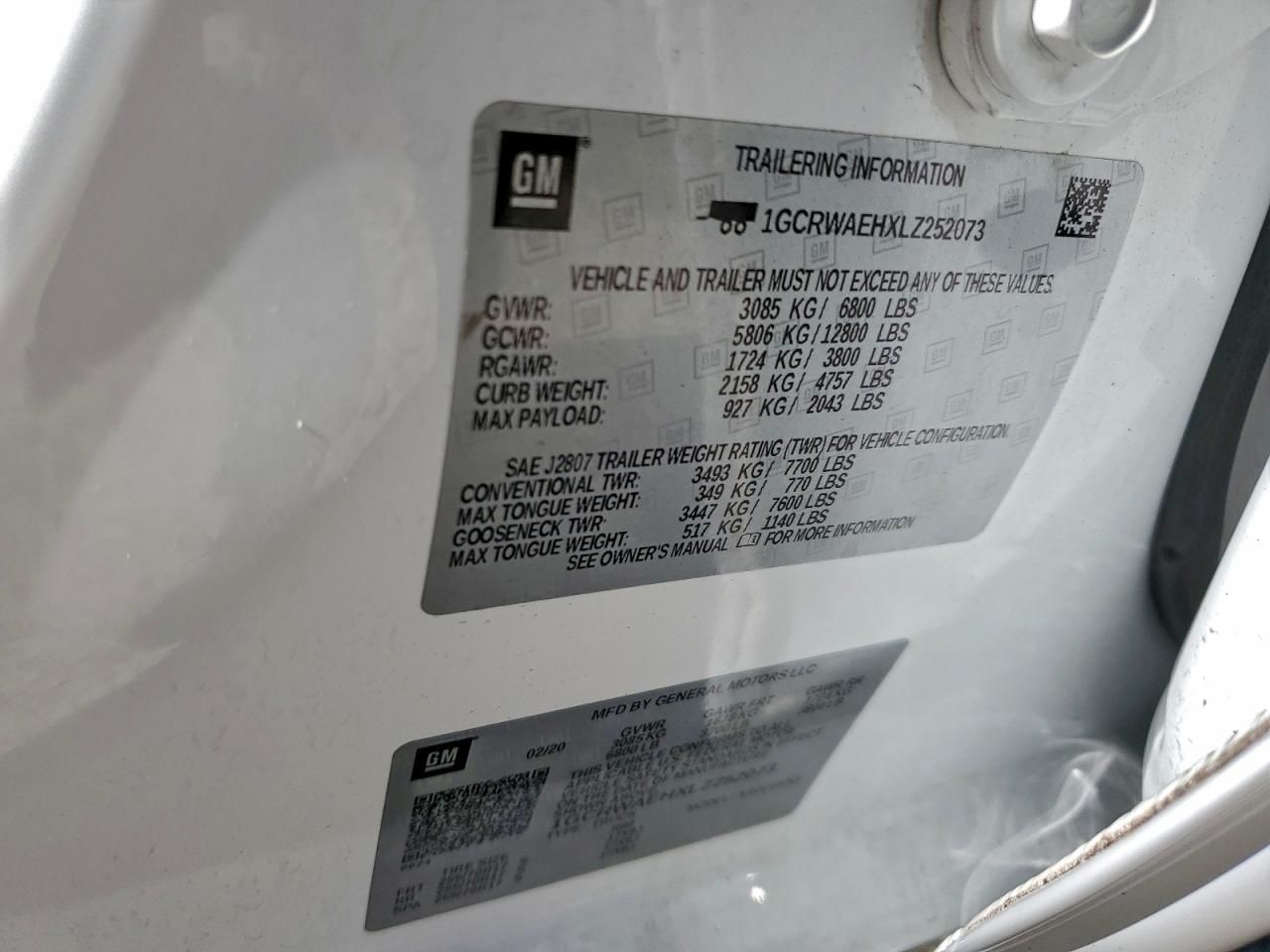 2020 Chevrolet Silverado C1500