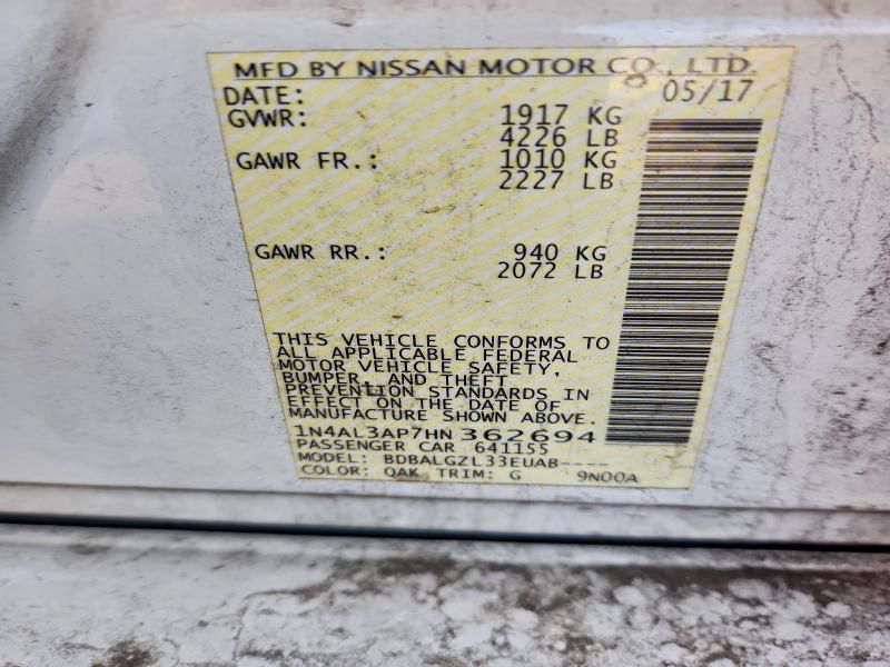 2017 Nissan Altima 2.5