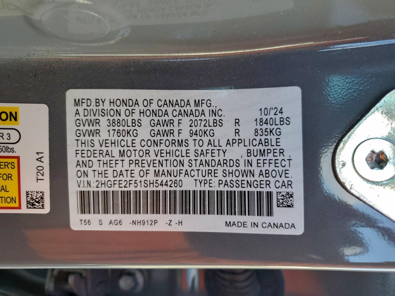 2025 Honda Civic Sport