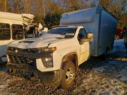 Salvage trucks for sale at West Warren, MA auction: 2023 Chev Rolet Silverado BOX Truck