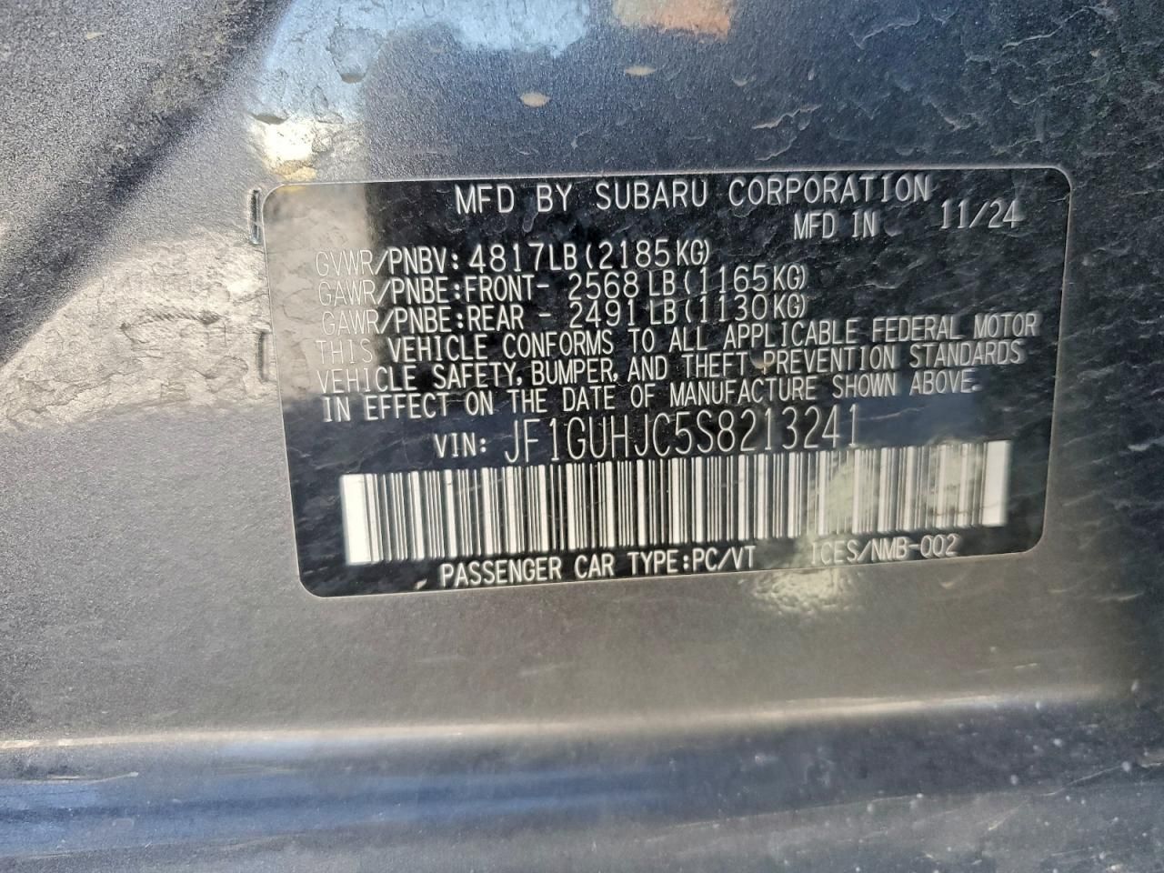 2025 Subaru Impreza rs