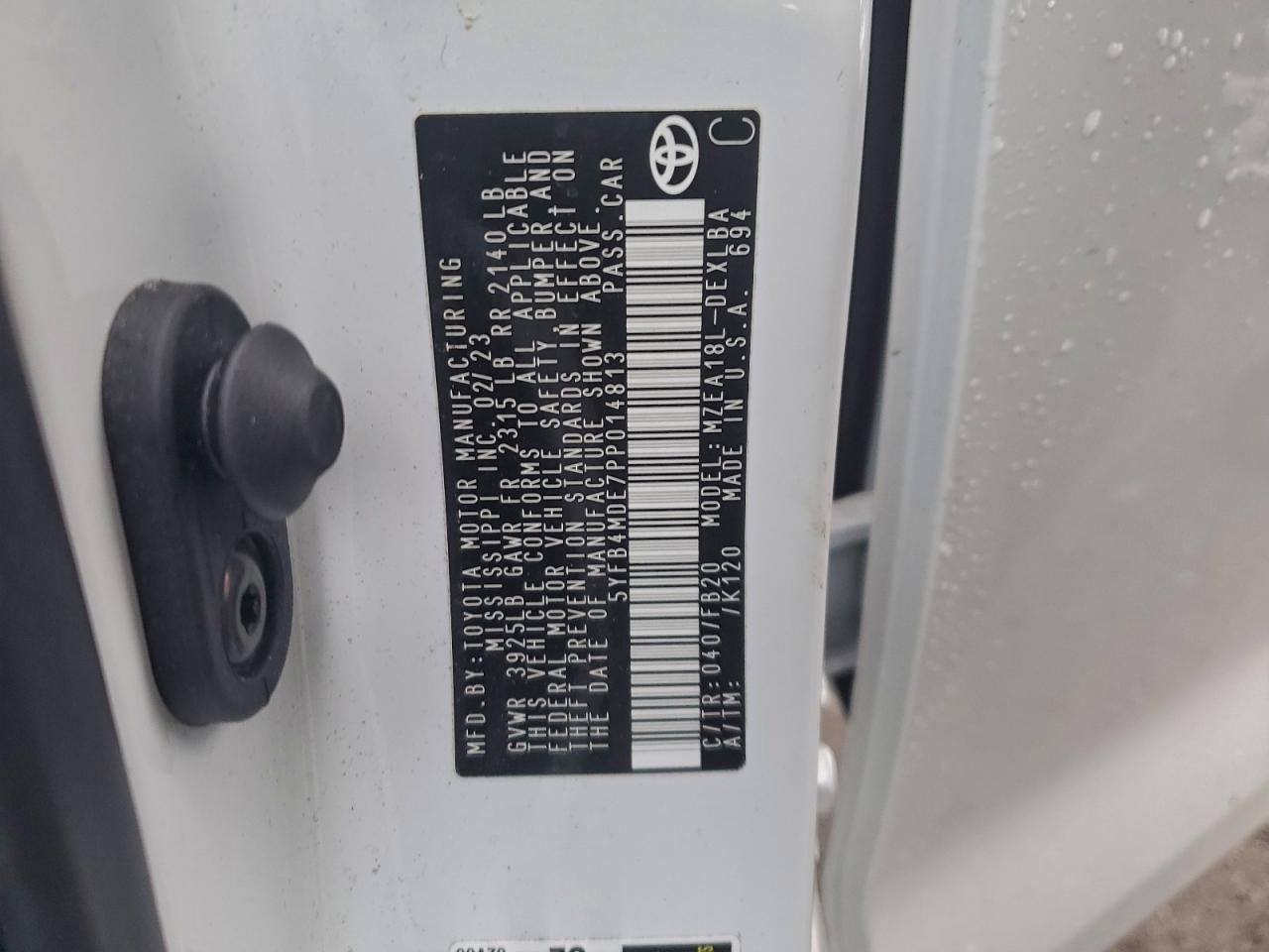 2023 Toyota Corolla le