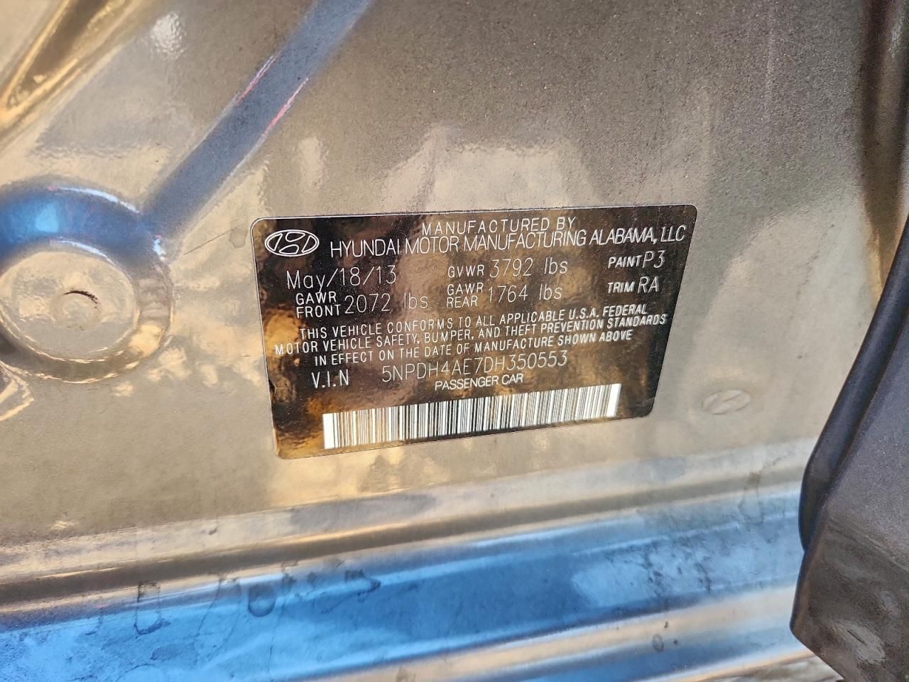 2013 Hyundai Elantra gls