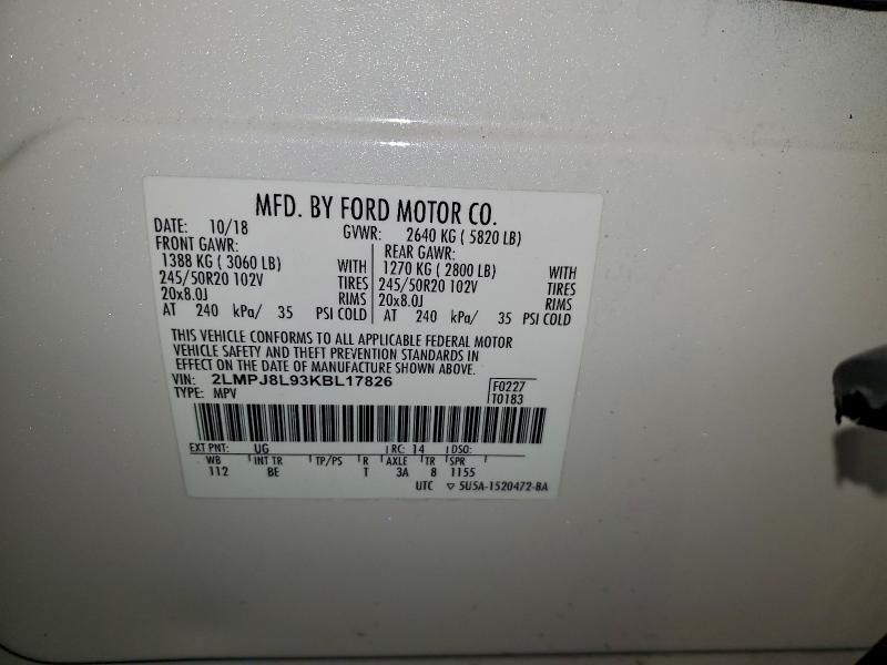 2019 Lincoln Nautilus Reserve